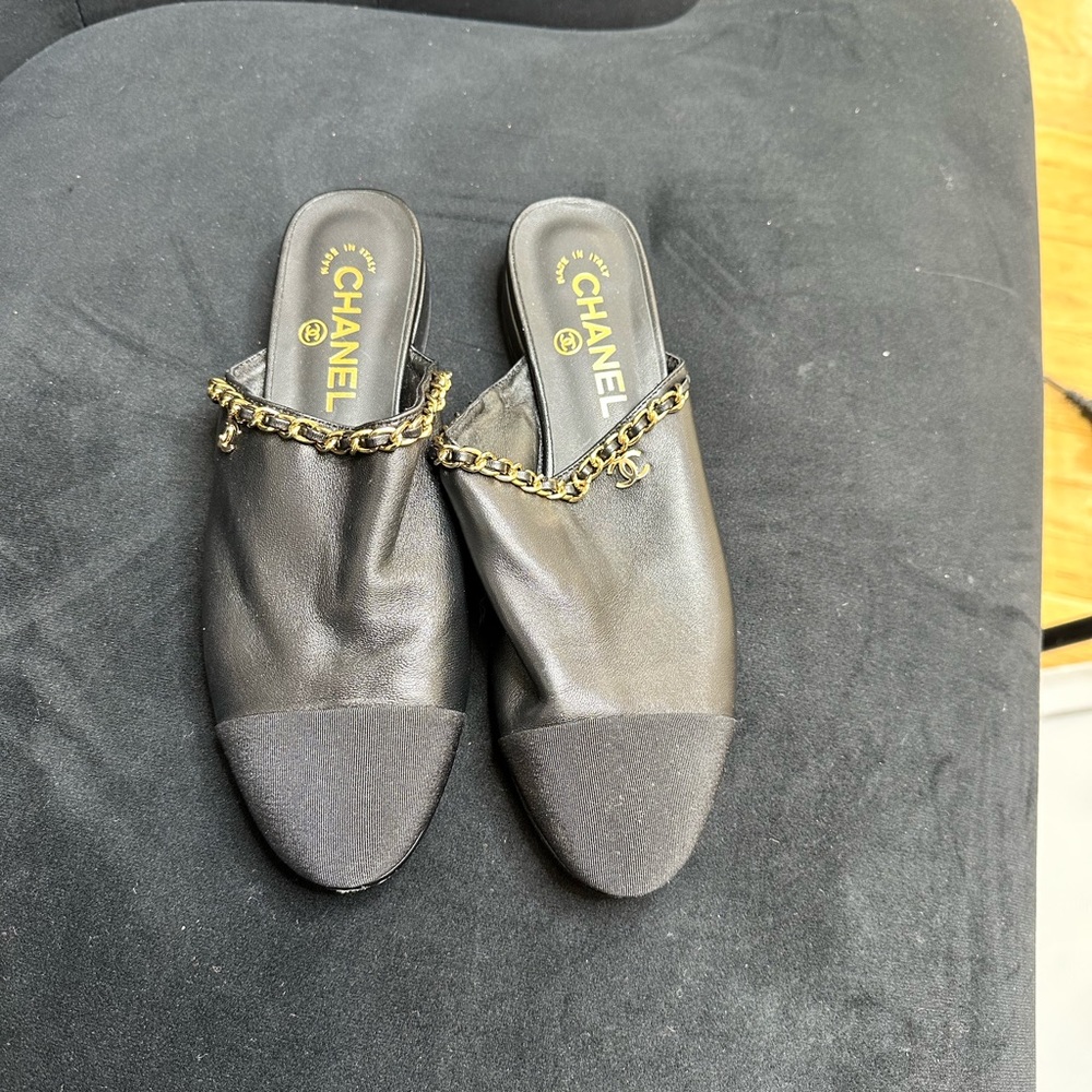 Authentic Chanel Mules